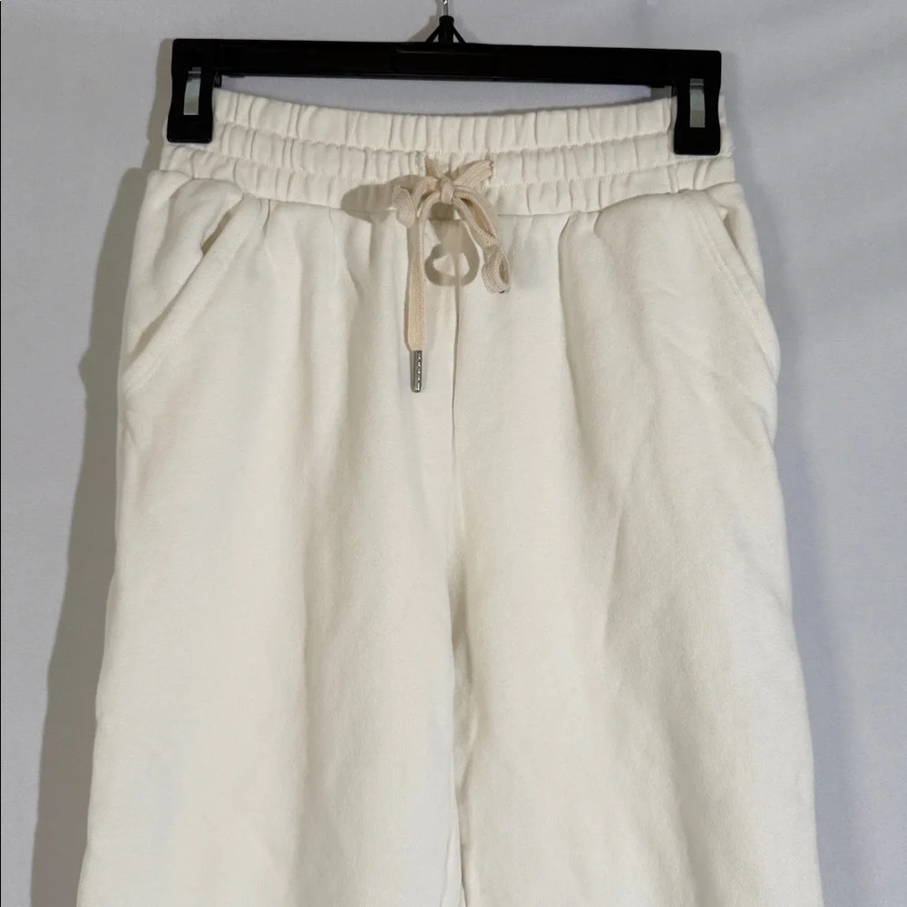 John Elliott Sweatpants Size XS Off White Ivory EUC 100% Cotton Pockets